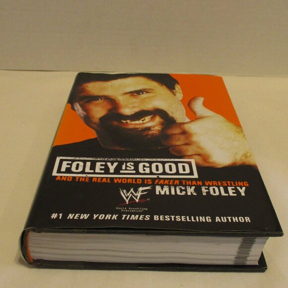 WWE Vintage 2001 Mick Foley Is Good Medium Black White Graphic Wrestling Book - Picture 3 of 7